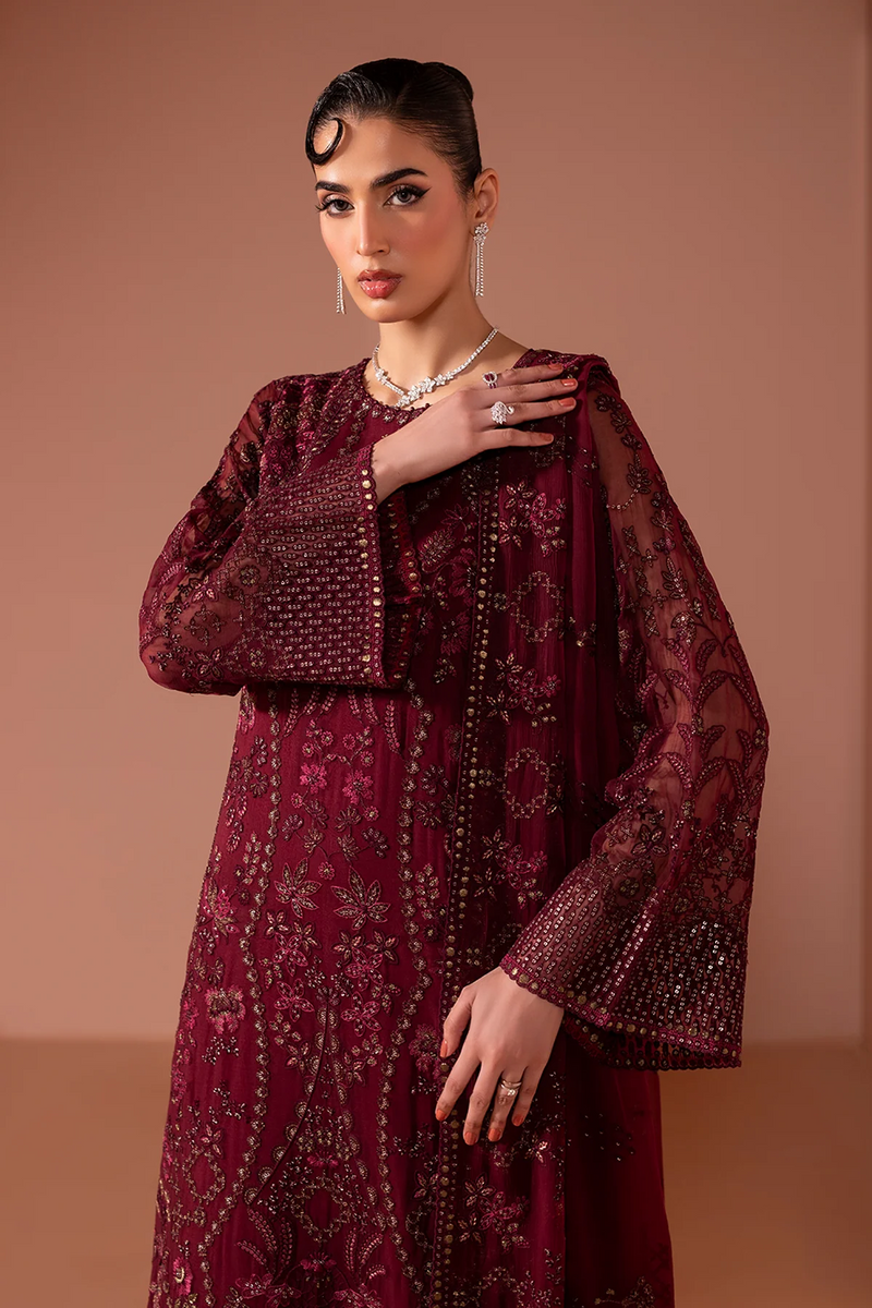 Rosewood Wine - Murrawat Luxury Chiffon - Lavish