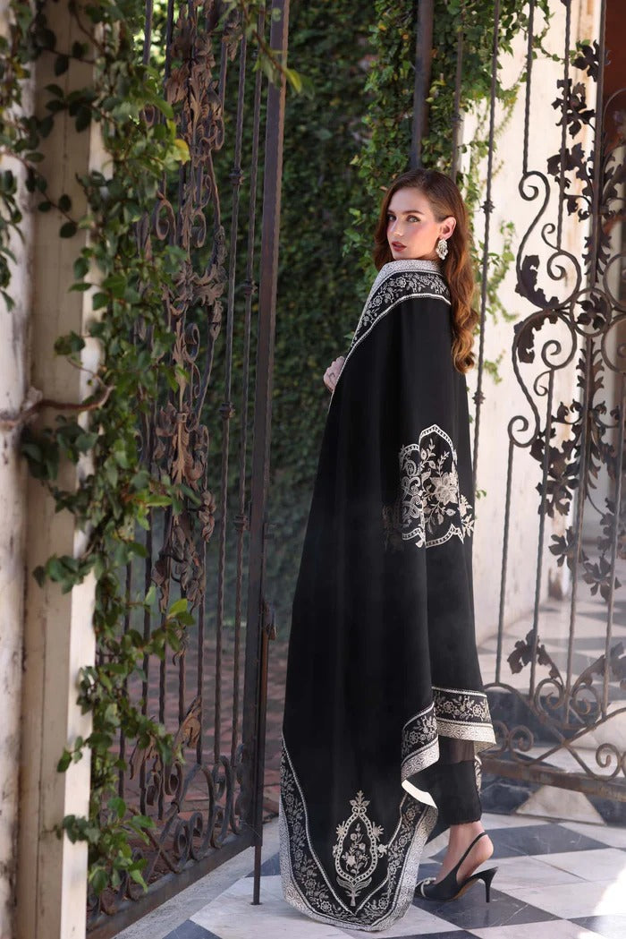 Obsidian - Noor Winter Pashmina Shawls - Noor by Saadia Asad