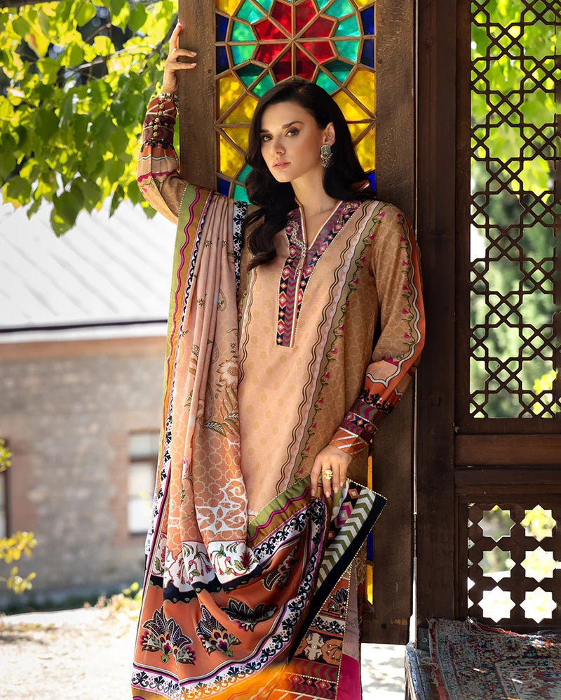 Solara Crest - Nirvana Printed Silk - Mushq Mushq