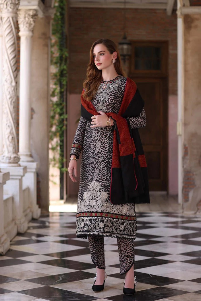 Noir Safari - Noor Winter Pashmina Shawls - Noor by Saadia Asad