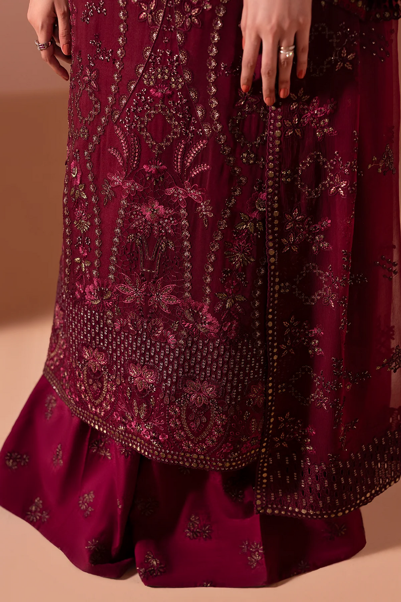 Rosewood Wine - Murrawat Luxury Chiffon - Lavish