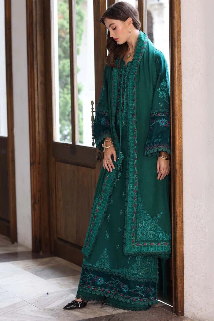 Emerald Reverie - Noor Winter Pashmina Shawls - Noor by Saadia Asad