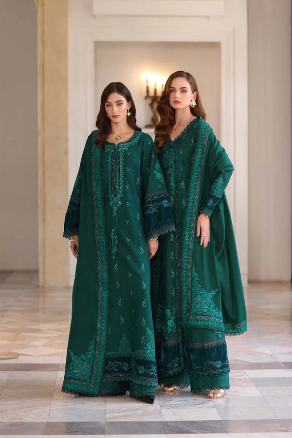 Emerald Reverie - Noor Winter Pashmina Shawls - Noor by Saadia Asad