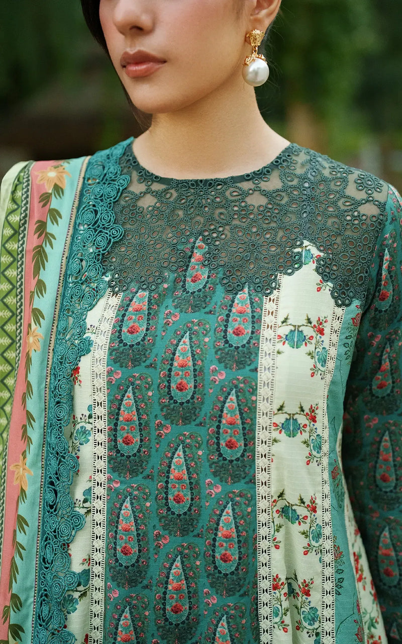 Botanical breeze - Meraki Winter Unstitched - Asifa & Nabeel