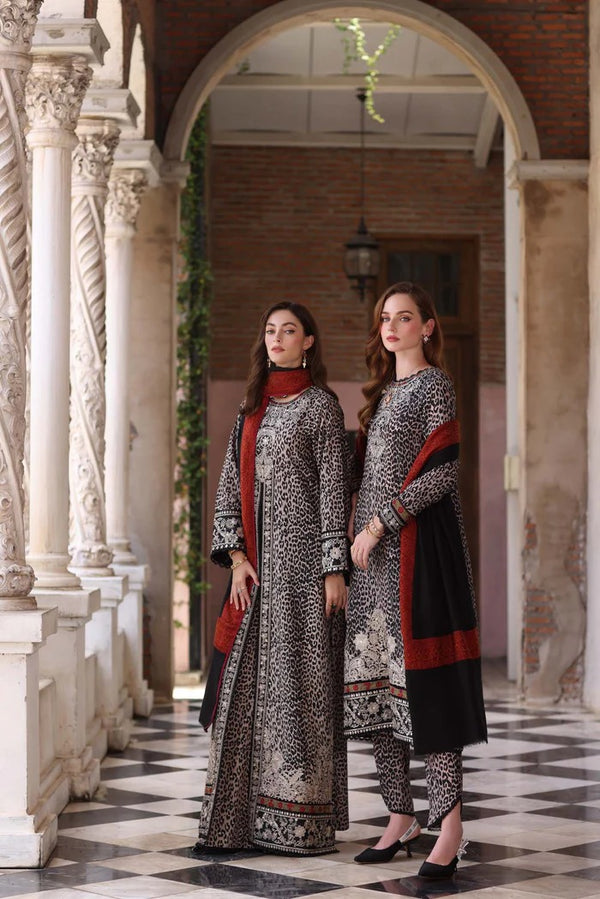 Noir Safari - Noor Winter Pashmina Shawls - Noor by Saadia Asad