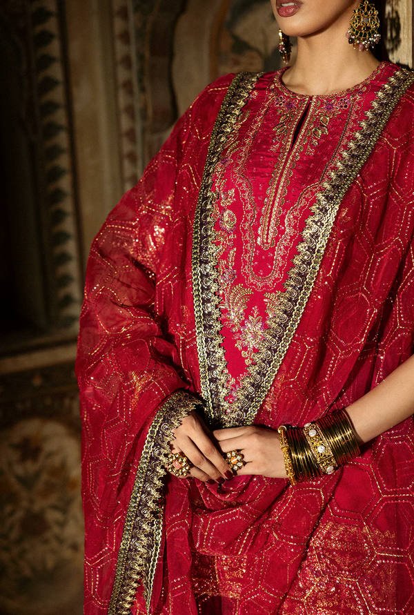 Gulrukh - Singhar Premium Silk Unstitched - Saad Shaikh