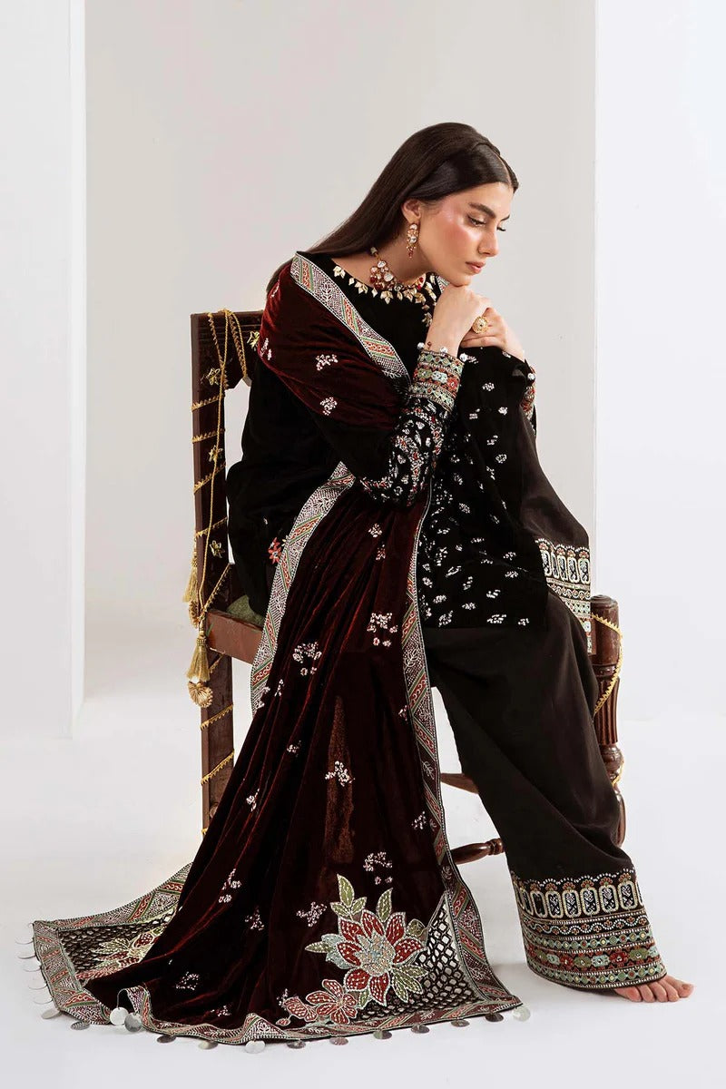 NW 113 - Maya Velvet Unstitched - Nureh