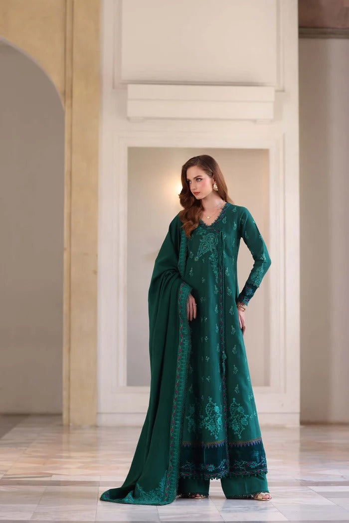 Emerald Reverie - Noor Winter Pashmina Shawls - Noor by Saadia Asad