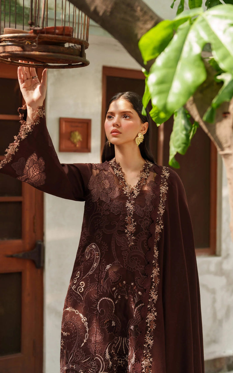 Aima-10 - Pashmina Luxe Unstitched - Asifa & Nabeel