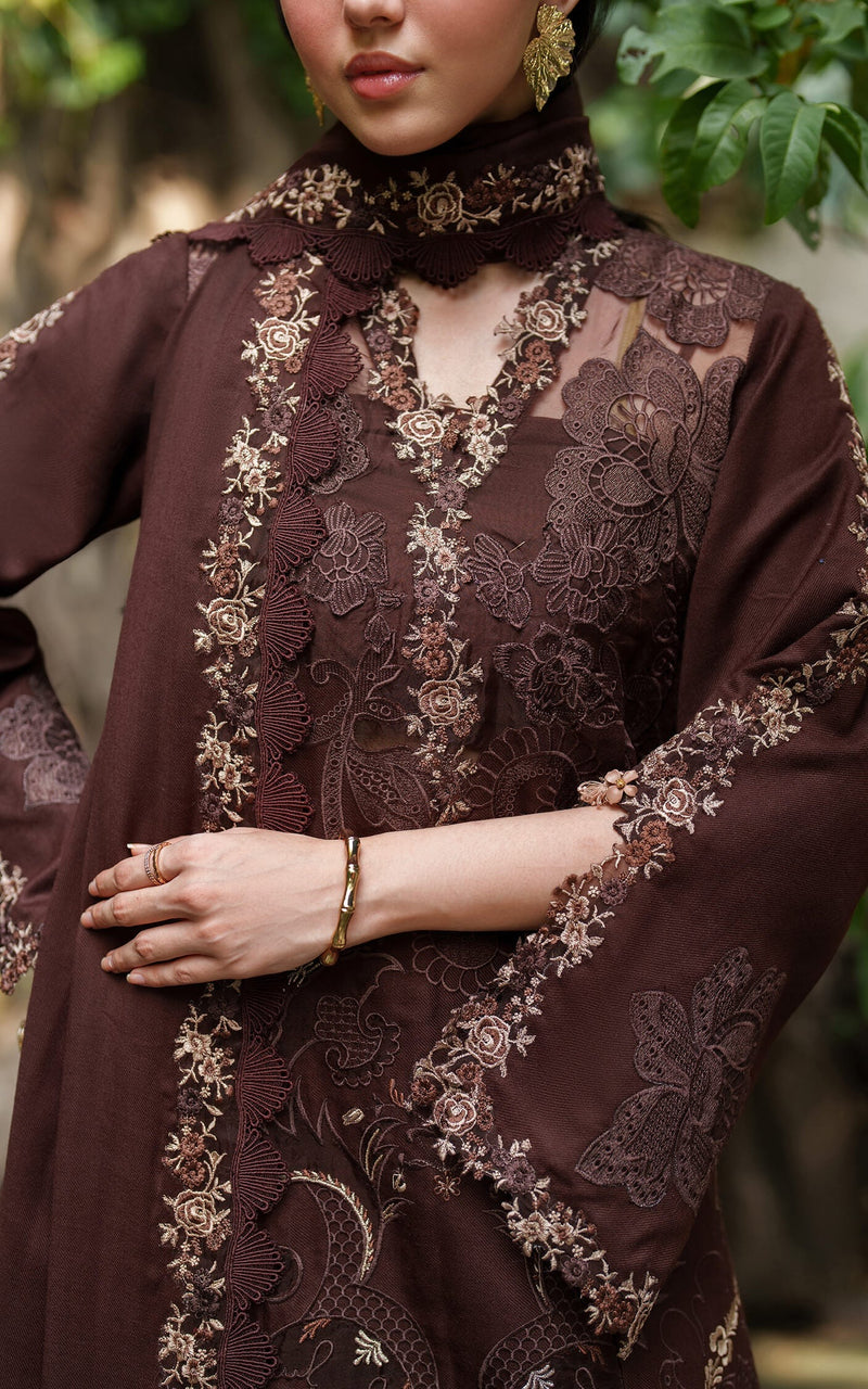 Aima-10 - Pashmina Luxe Unstitched - Asifa & Nabeel