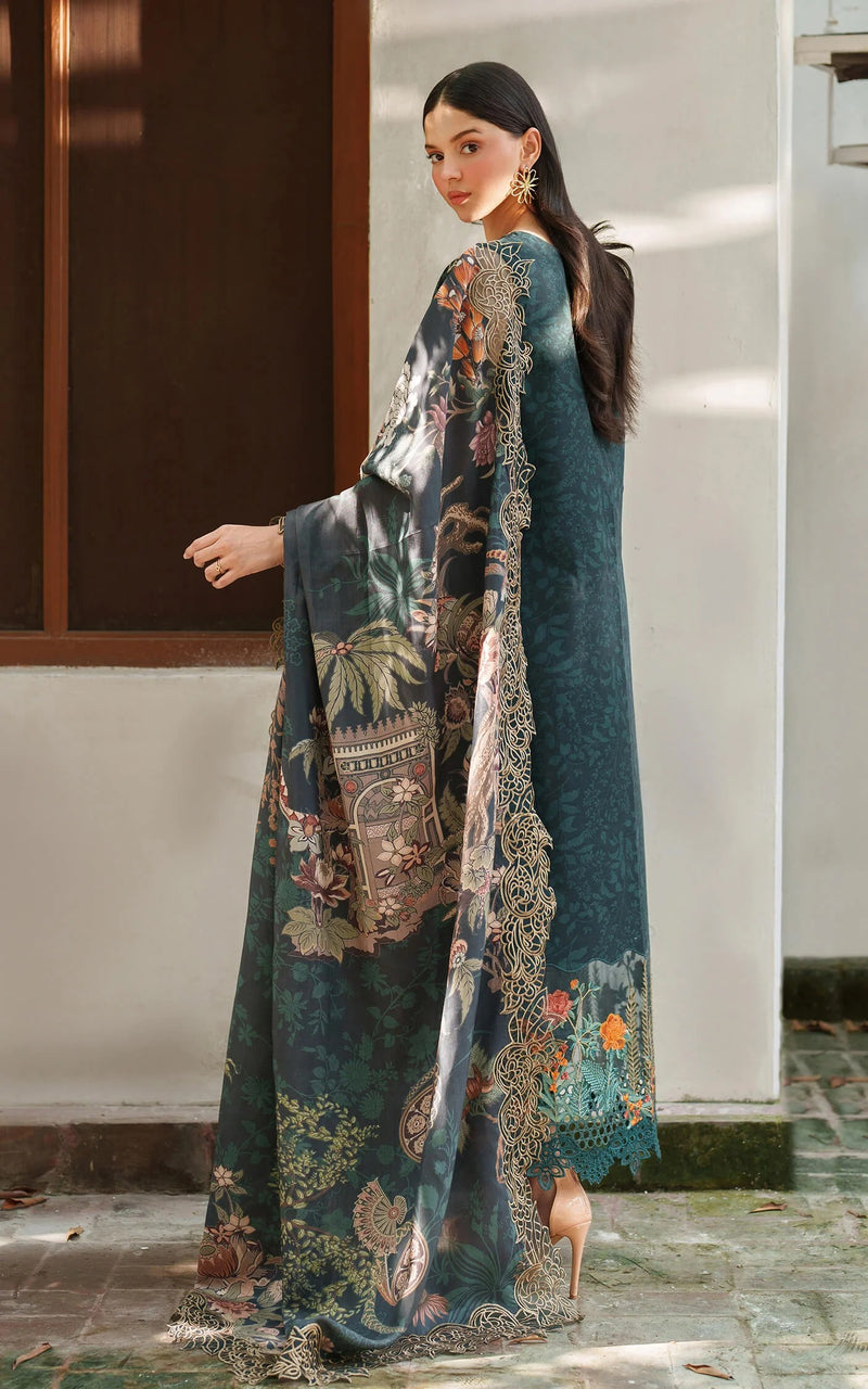 Nora-01 - Pashmina Luxe Unstitched - Asifa & Nabeel