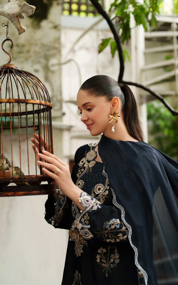 Opal-07 - Pashmina Luxe Unstitched - Asifa & Nabeel