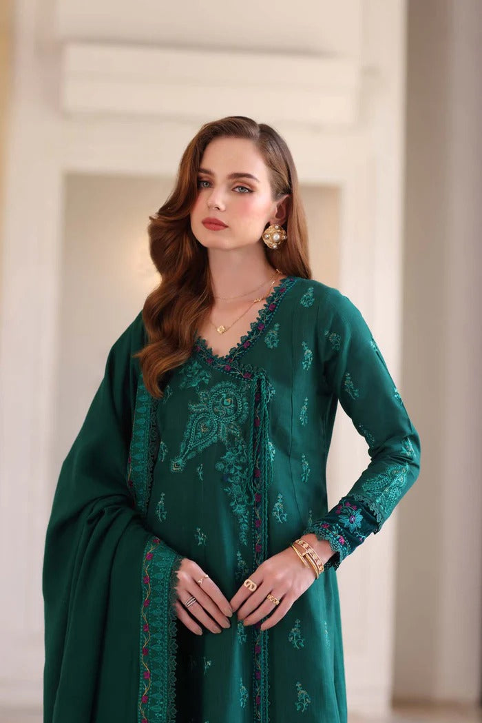 Emerald Reverie - Noor Winter Pashmina Shawls - Noor by Saadia Asad