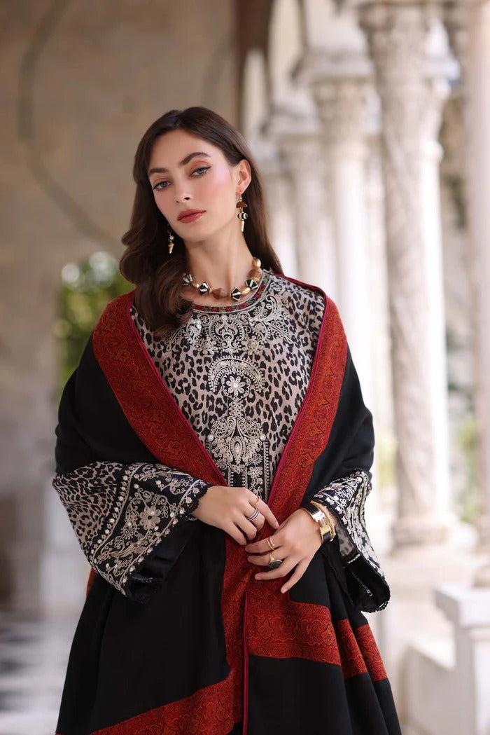 Noir Safari - Noor Winter Pashmina Shawls - Noor by Saadia Asad