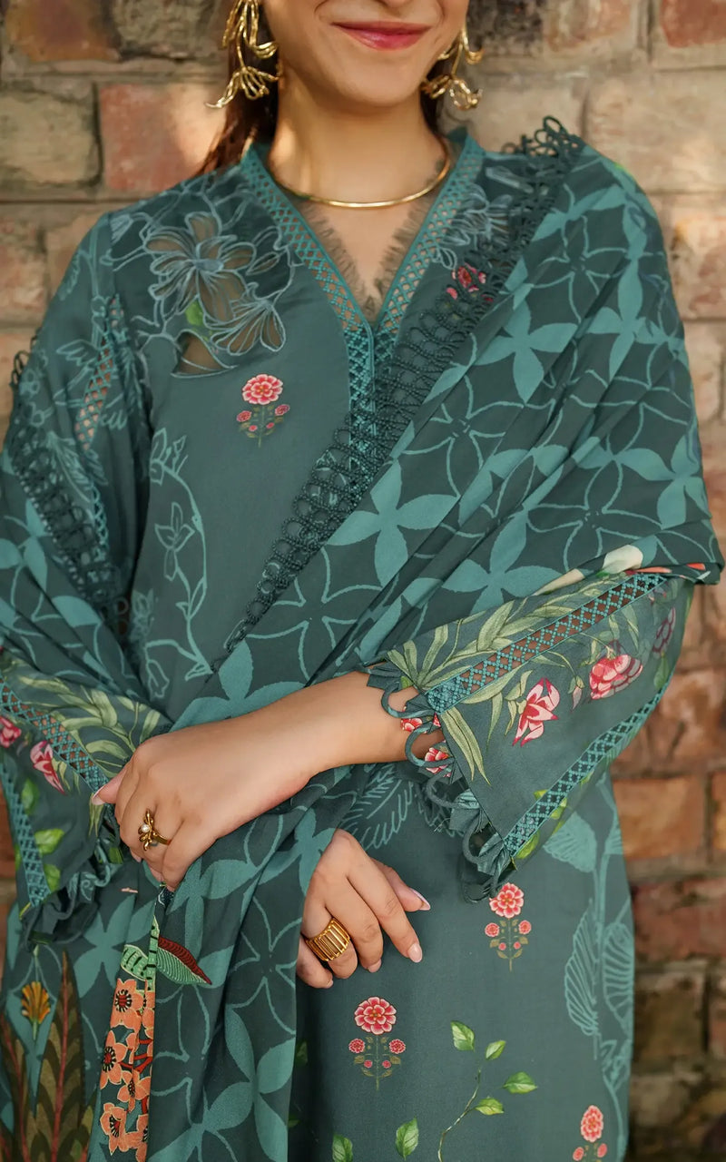 Frosted Petals - Meraki Winter Unstitched - Asifa & Nabeel