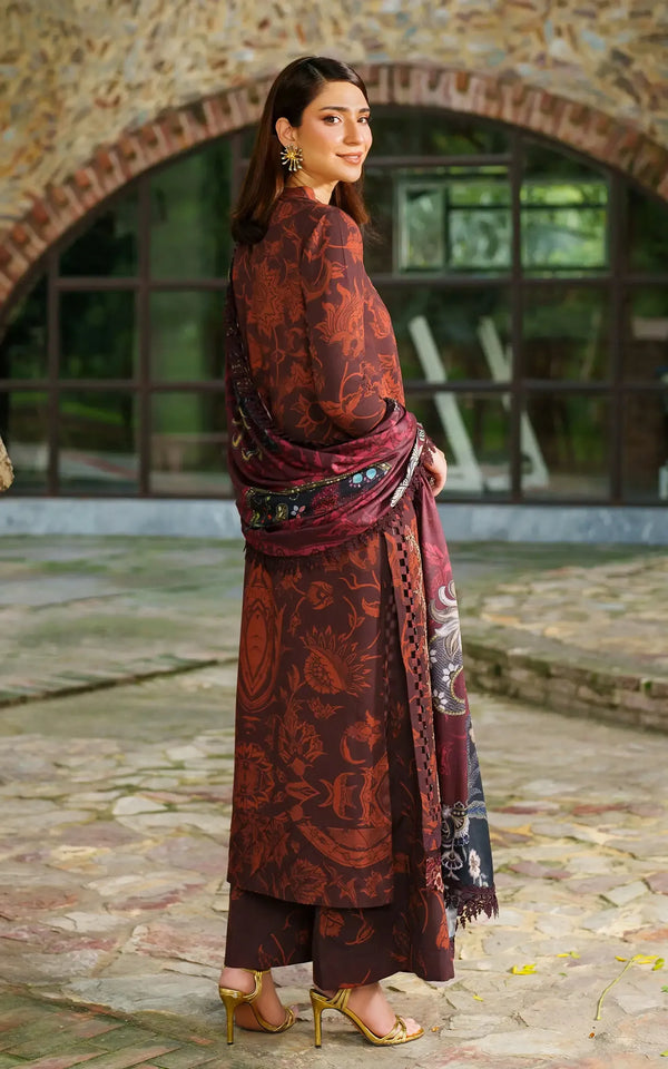 Crimson Chill - Meraki Winter Unstitched - Asifa & Nabeel