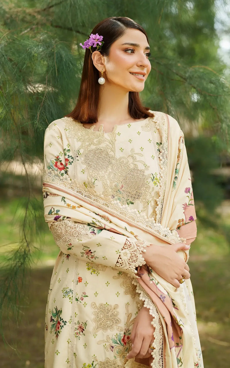 Misty Meadows - Meraki Winter Unstitched - Asifa & Nabeel