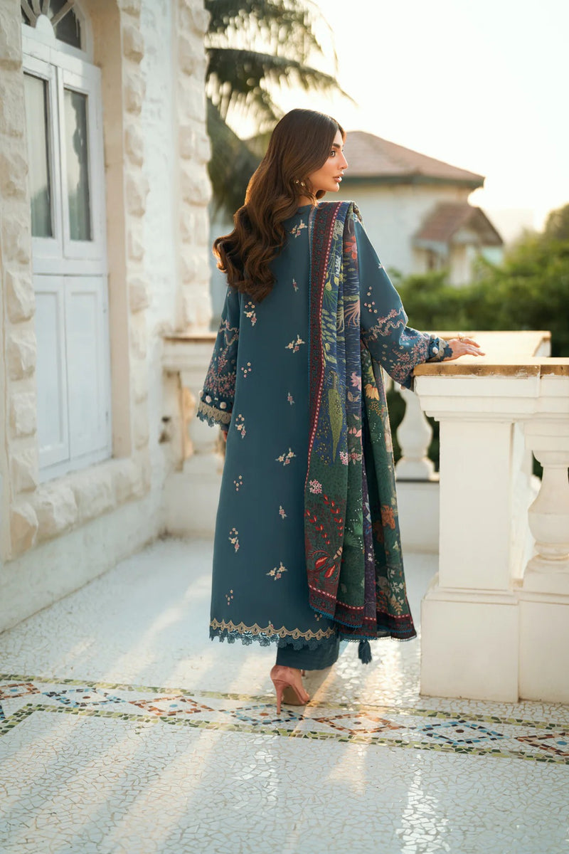 FNS - 6A - Serenity Embroidered & Pure Woolen Shawl - Florent