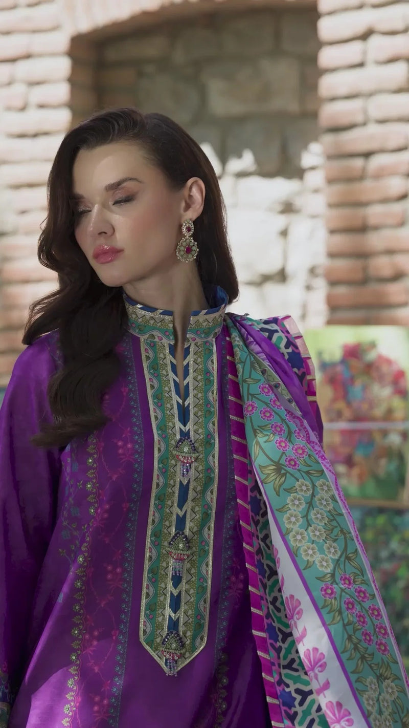 Cosmic Spindle - Nirvana Printed Silk - Mushq Hemline