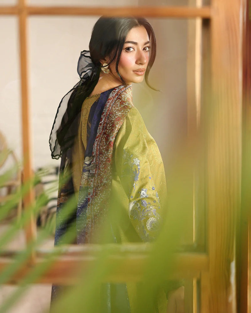 RNZ06B Mirha - Pareesa Printed Cambric - Roheenaz