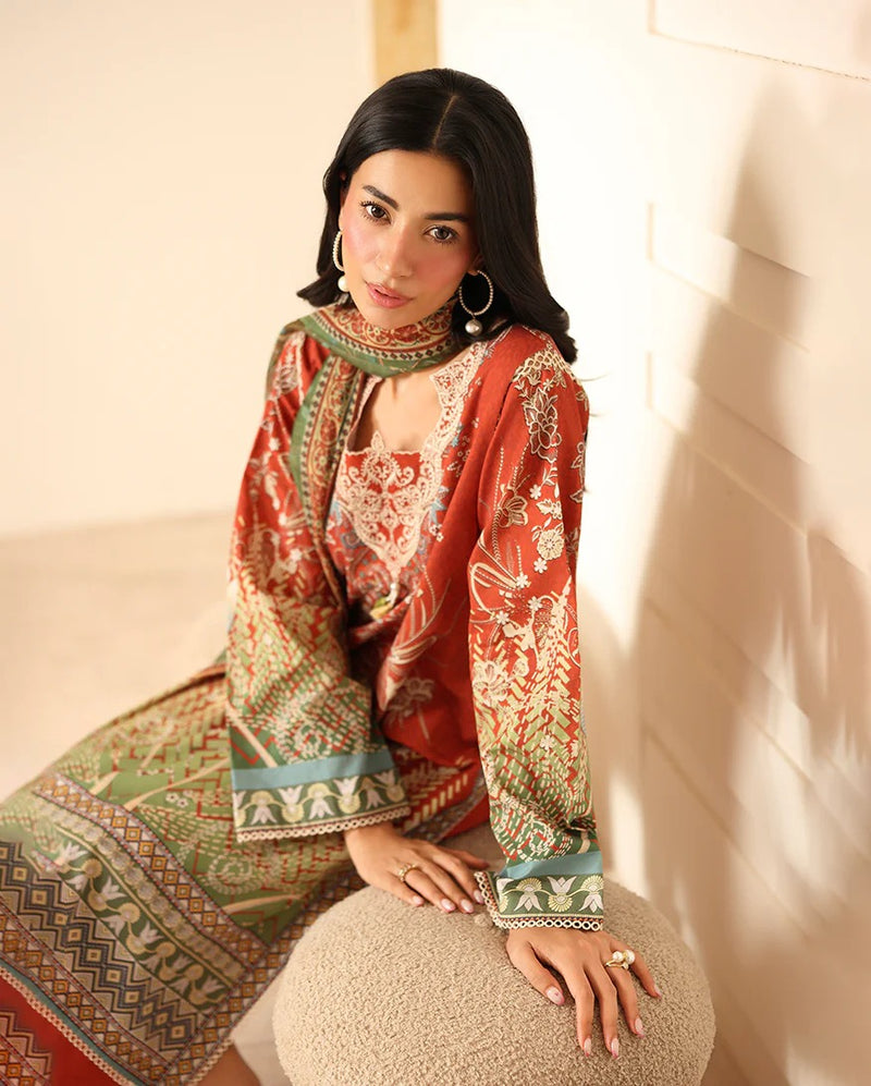 RNZ07B 3Naveen - Pareesa Printed Cambric - Roheenaz