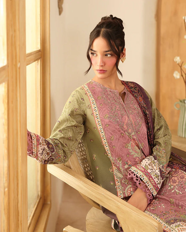 RNZ02A Ruhaab - Pareesa Printed Cambric - Roheenaz