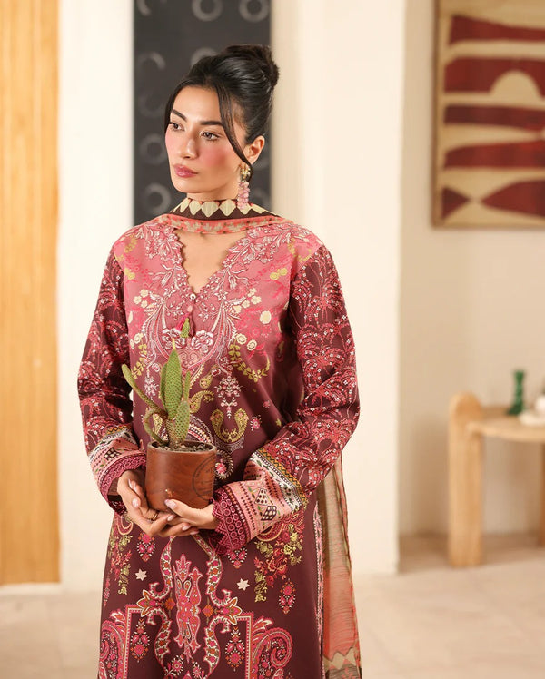 RNZ04A Humaina - Pareesa Printed Cambric - Roheenaz