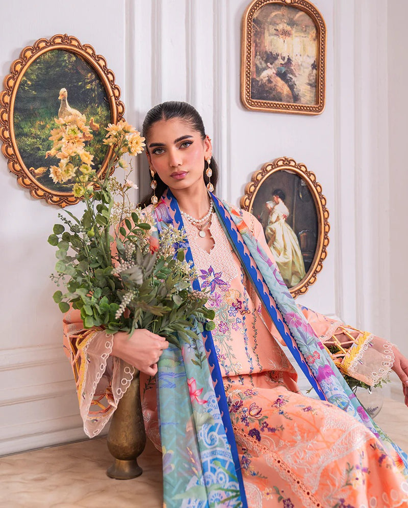 Amal  2A - Aezel Embroidered Cambric - Roheenaz