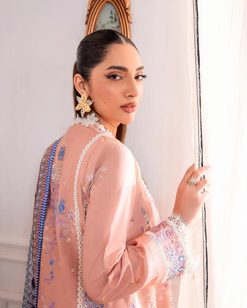 Wareesha 4B - Aezel Embroidered Cambric - Roheenaz