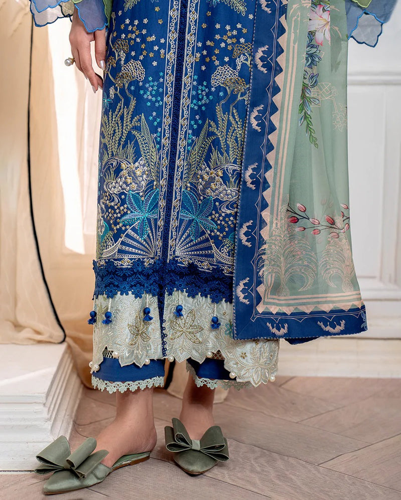 Insha 1A - Aezel Embroidered Cambric - Roheenaz