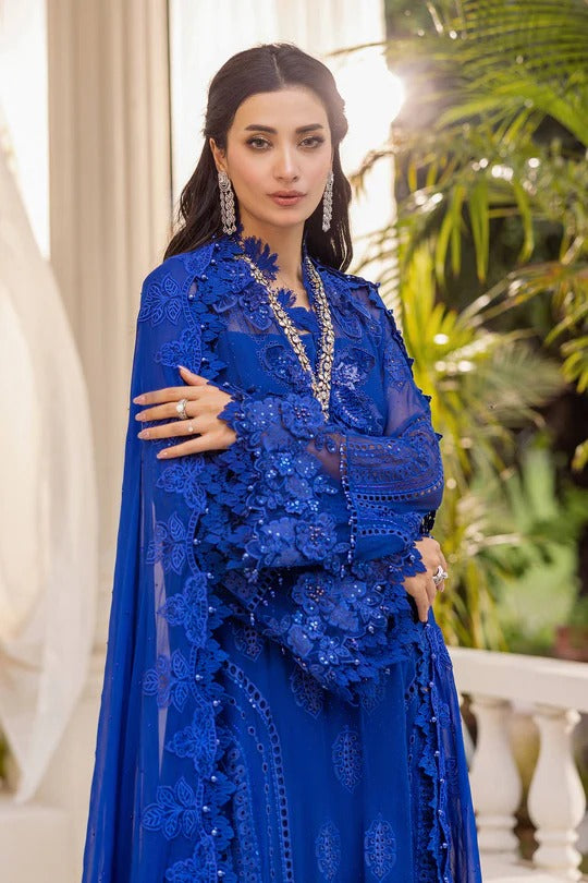 D03- Embroidered Chiffon Unstitched - Maria.B