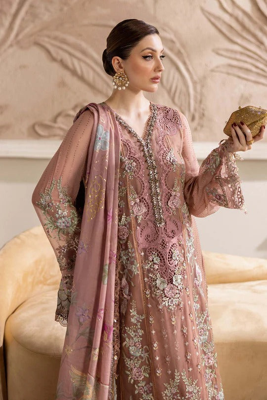 D05- Embroidered Chiffon Unstitched - Maria.B