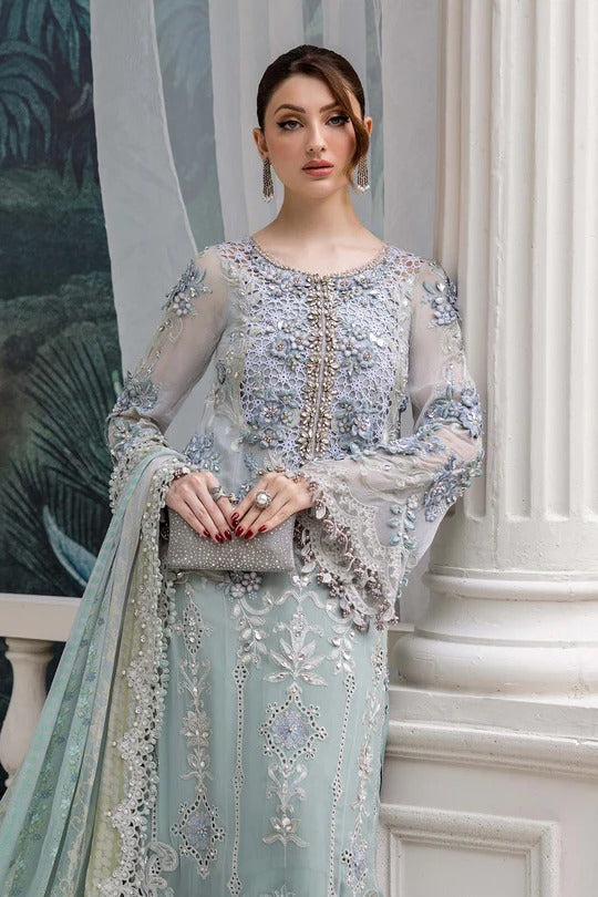 D08- Embroidered Chiffon Unstitched - Maria.B