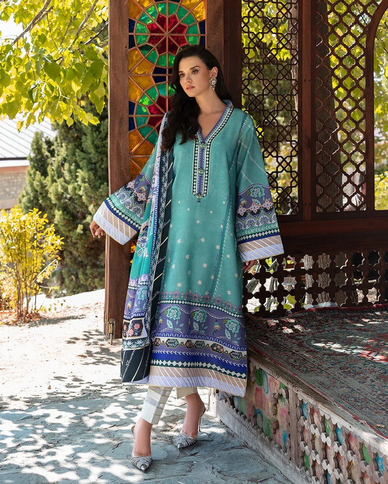 Lunar Dew - Nirvana Printed Silk - Mushq Hemline