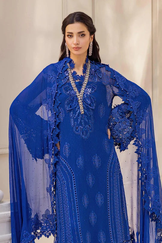 D03- Embroidered Chiffon Unstitched - Maria.B