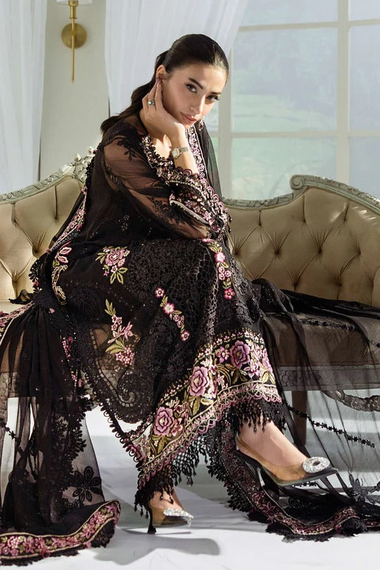 D04- Embroidered Chiffon Unstitched - Maria.B