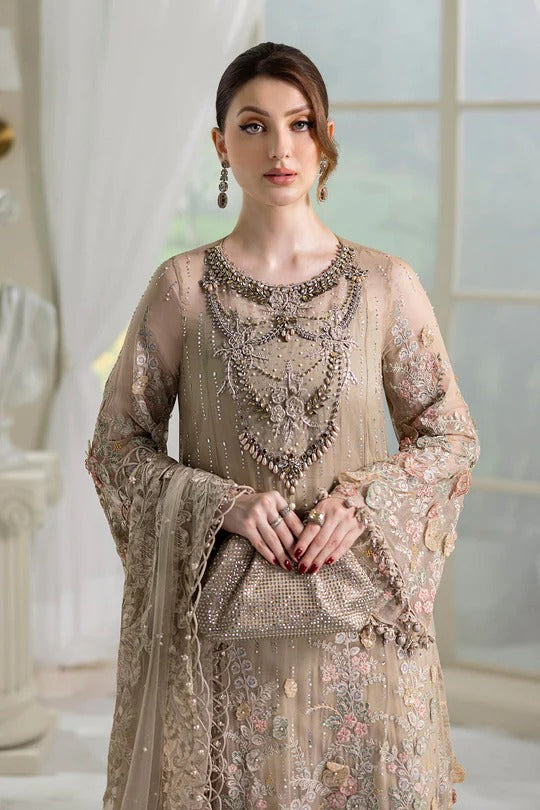 D07- Embroidered Chiffon Unstitched - Maria.B