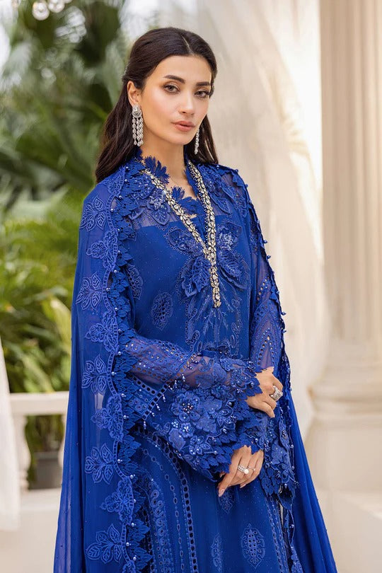 D03- Embroidered Chiffon Unstitched - Maria.B