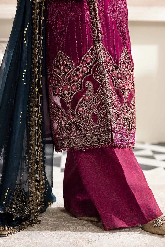 D02- Embroidered Chiffon Unstitched - Maria.B
