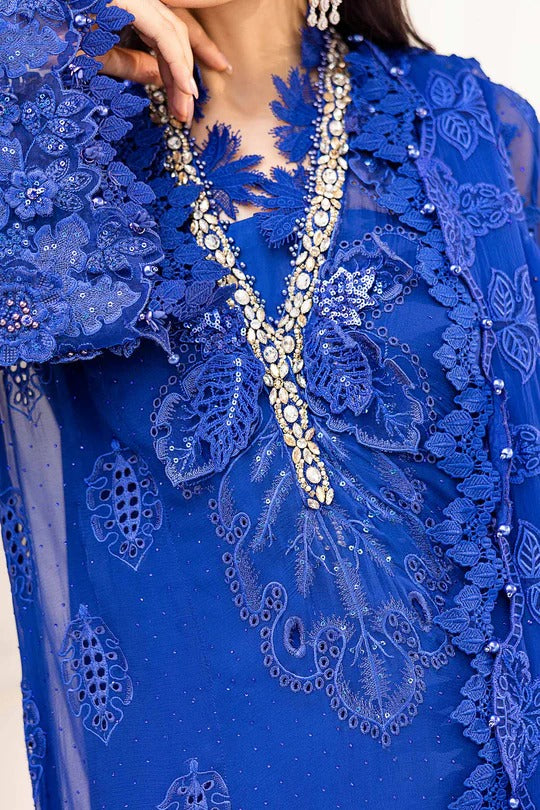 D03- Embroidered Chiffon Unstitched - Maria.B