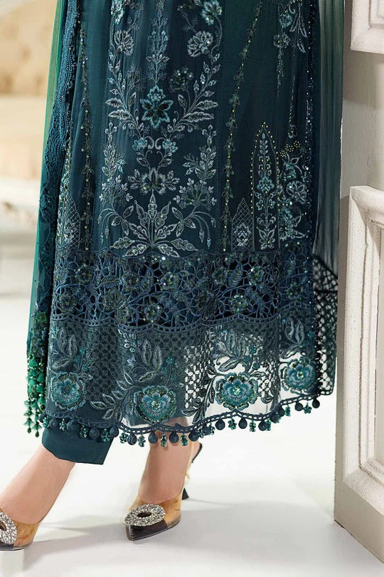 D06- Embroidered Chiffon Unstitched - Maria.B