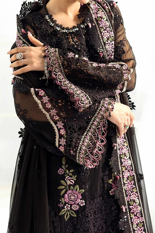 D04- Embroidered Chiffon Unstitched - Maria.B