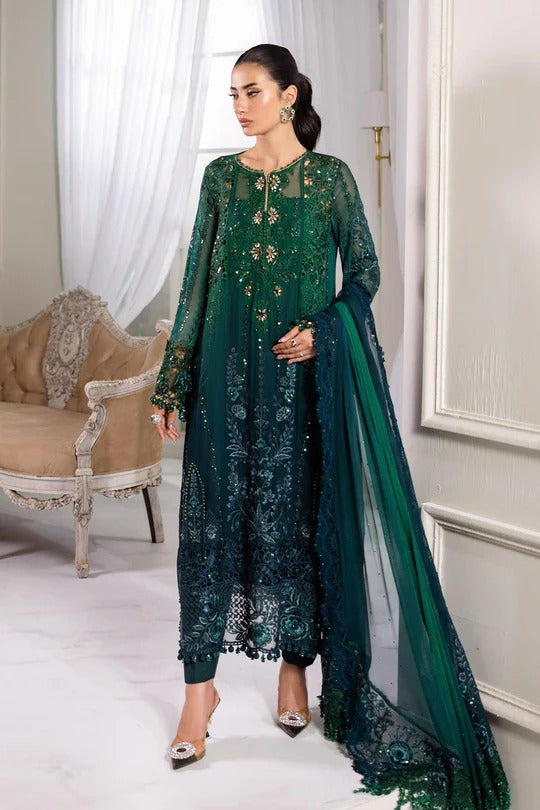 D06- Embroidered Chiffon Unstitched - Maria.B