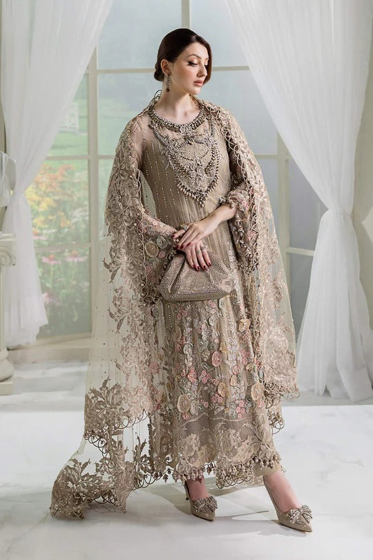 D07- Embroidered Chiffon Unstitched - Maria.B