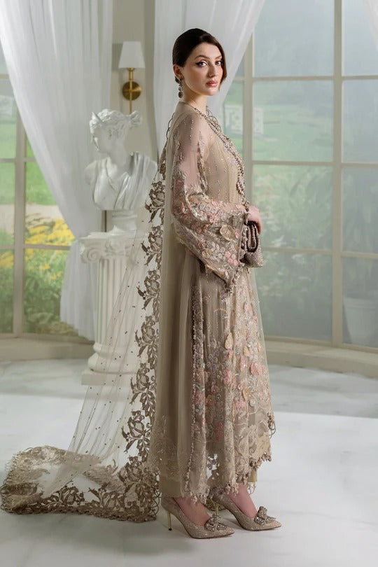 D07- Embroidered Chiffon Unstitched - Maria.B