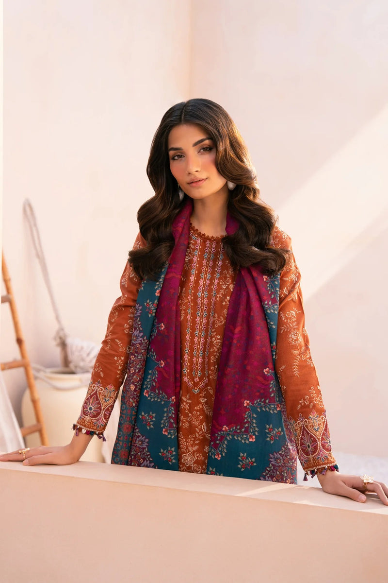 Saliah - Rang-e- Khizaan Winter Slub - Xenia