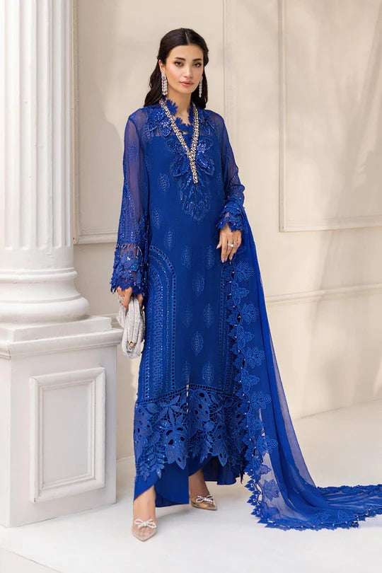 D03- Embroidered Chiffon Unstitched - Maria.B