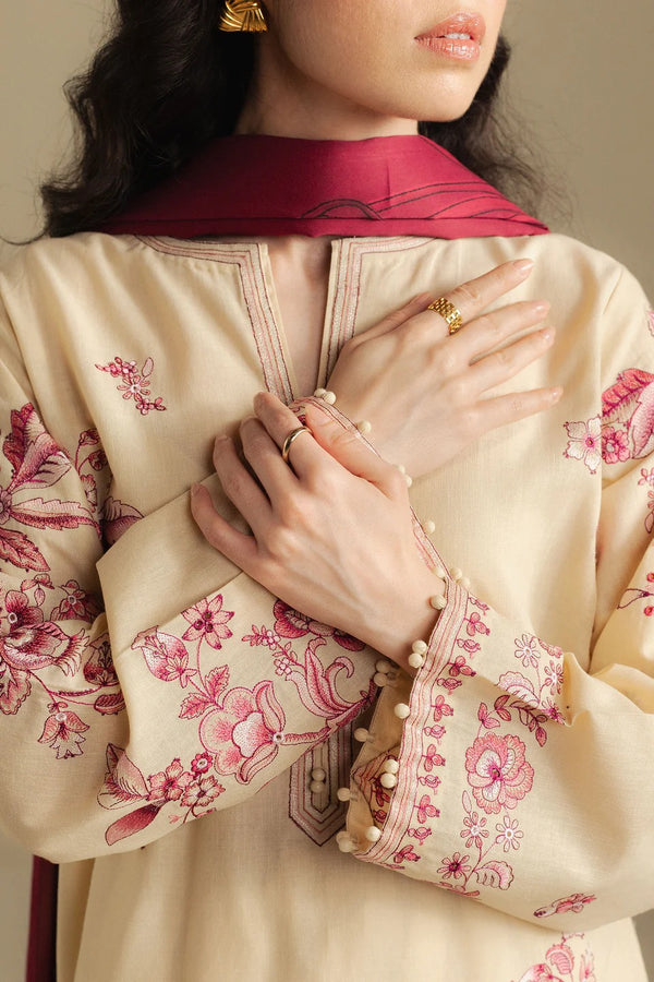 10A-Snow Drop - Coco Winter Unstitched - Zara Shahjahan