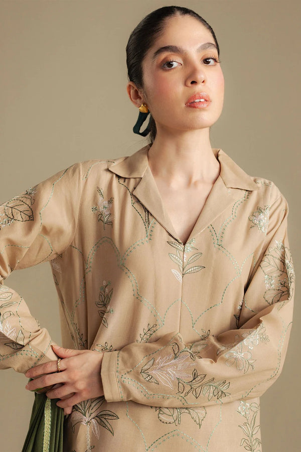 1A-Amber - Coco Winter Unstitched - Zara Shahjahan