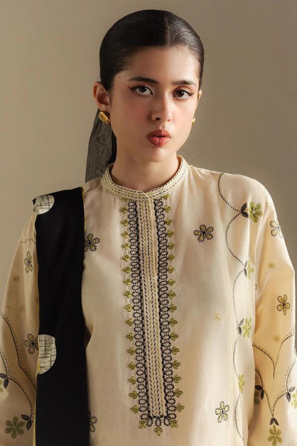 8B-Fawn - Coco Winter Unstitched - Zara Shahjahan